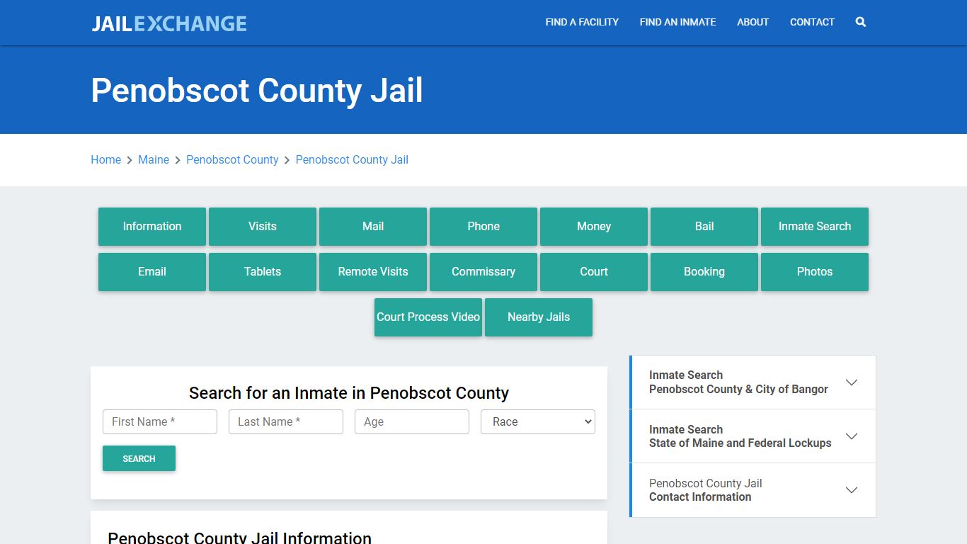 Penobscot County Jail Roster Lookup, ME, Inmate Search